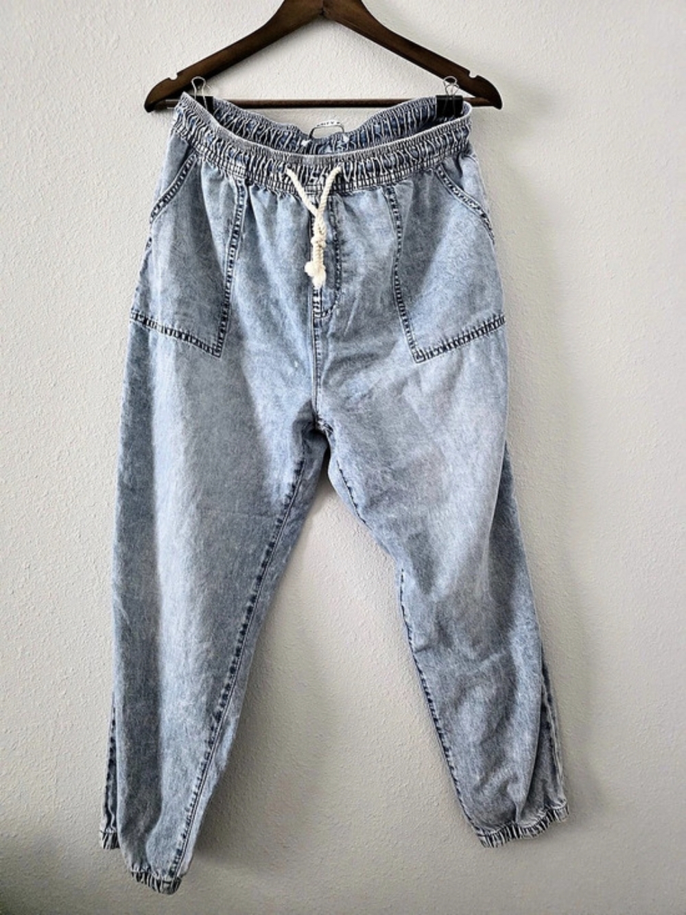 Celebrity Pink Blue Denim barrel/ Jogger Pants